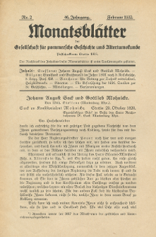 Monatsbl&auml;tter Jhrg. 46, H. 2 (1932)