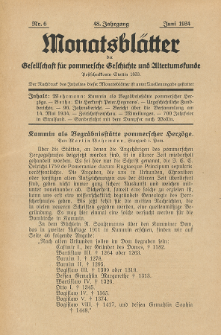 Monatsbl&auml;tter Jhrg. 48, H. 6 (1934)