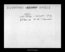 Kuskowo Kmiece. Files of Niedzborz district in the Middle Ages. Files of Historico-Geographical Dictionary of Masovia in the Middle Ages