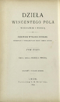 Dzieła prozą Wincentego Pola. T. 4.
