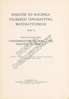O uog&oacute;lnionych funkcjach bezwzględnie ciągłych dw&oacute;ch zmiennych