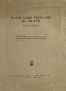 Population problems in Poland