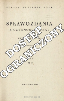 Sprawozdania z Czynności i Prac. Rok II. Nr 2