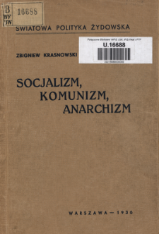 Socjalizm, komunizm, anarchizm