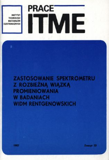 Zastosowanie spektrometru z rozbieżną wiązką promieniowania w badaniach widm rentgenowskich= Application of X-ray spectrometer with divergent beam in X-ray spectra study