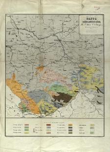Mappa geologiczna Kr&oacute;lestwa Polskiego