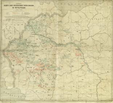 Karte der Deutschen Siedlungen in Mittelpolen : Ma&szlig;stab 1:500 000