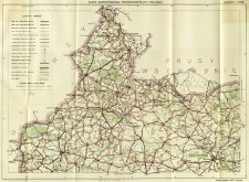 Mapa samochodowa Rzeczypospolitej Polskiej : podziałka 1:800.000. Warszawa - Gdańsk