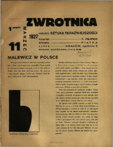 Zwrotnica : czasopismo : kierunek : sztuka teraźniejszości