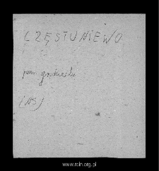 Częstoniew. Files of Grojec district in the Middle Ages. Files of Historico-Geographical Dictionary of Masovia in the Middle Ages