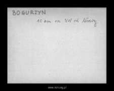 Bogurzyn. Files of Szrensk district in the Middle Ages. Files of Historico-Geographical Dictionary of Masovia in the Middle Ages