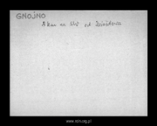 Gnojno. Files of Szrensk district in the Middle Ages. Files of Historico-Geographical Dictionary of Masovia in the Middle Ages