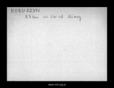 Kobuszyn. Files of Szrensk district in the Middle Ages. Files of Historico-Geographical Dictionary of Masovia in the Middle Ages