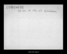 Lubowidz. Files of Szrensk district in the Middle Ages. Files of Historico-Geographical Dictionary of Masovia in the Middle Ages