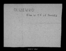 Olszewko. Files of Szrensk district in the Middle Ages. Files of Historico-Geographical Dictionary of Masovia in the Middle Ages