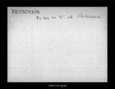 Prusocin. Files of Szrensk district in the Middle Ages. Files of Historico-Geographical Dictionary of Masovia in the Middle Ages