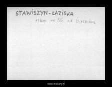 Stawiszyn-Łaziska. Files of Szrensk district in the Middle Ages. Files of Historico-Geographical Dictionary of Masovia in the Middle Ages