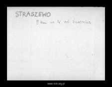 Straszewy. Files of Szrensk district in the Middle Ages. Files of Historico-Geographical Dictionary of Masovia in the Middle Ages