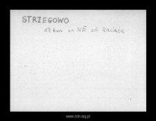 Strzegowo. Files of Szrensk district in the Middle Ages. Files of Historico-Geographical Dictionary of Masovia in the Middle Ages