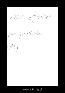 Ługowa Wola, obecnie część wsi Pnie. Kartoteka powiatu gr&oacute;jeckiego w średniowieczu. Kartoteka Słownika historyczno-geograficznego Mazowsza w średniowieczu