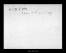 Wiśniewo. Files of Szrensk district in the Middle Ages. Files of Historico-Geographical Dictionary of Masovia in the Middle Ages