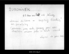 Żurominek. Files of Szrensk district in the Middle Ages. Files of Historico-Geographical Dictionary of Masovia in the Middle Ages