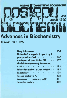 Postępy biochemii, Tom 45, Nr 3