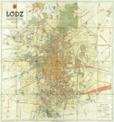 Miasto Łódź, województwo grodzkie : plan orientacyjny miasta w granicach z roku 1946