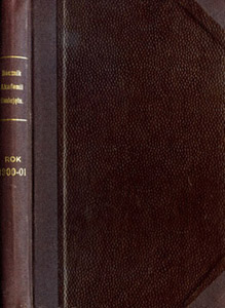 Rocznik Akademii Umiejętności w Krakowie R. 1900-01 (1901)