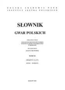 Słownik gwar polskich. T. 6 z. 2 (17), (Doma-Dożrany)