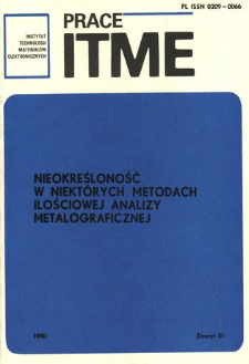 Nieokreśloność w niekt&oacute;rych metodach ilościowej analizy metalorganicznej = Underfinitness of some methods of quantitative metallurghy