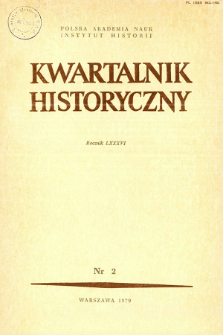 Kwartalnik Historyczny R. 86 nr 2 (1979), Listy do redakcji