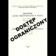 Słownik łaciny średniowiecznej w Polsce. T. 8 z. 4 (66), Reticulum - Sagitto