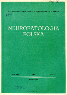 Neuropatologia Polska T.18 z.3 (1980)