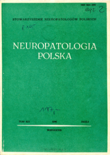 Neuropatologia Polska T.19 z.1 (1981)