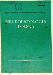 Neuropatologia Polska T.19 z.3 (1981)