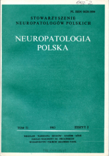 Neuropatologia Polska T.21 z.2 (1983)
