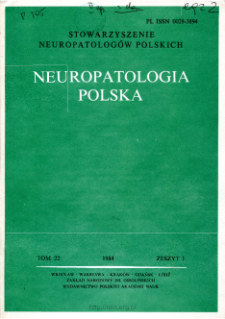Neuropatologia Polska T.22 z.1 (1984)