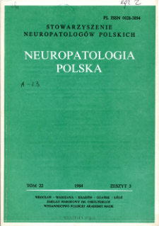 Neuropatologia Polska T.22 z.3 (1984)