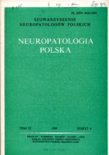 Neuropatologia Polska T.22 z.4 (1984)