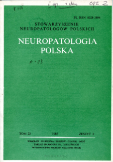 Neuropatologia Polska T.23 z.3 (1985)