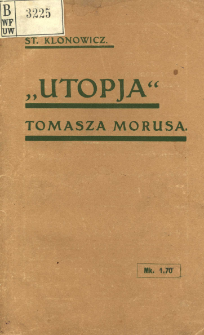 "Utopja" Tomasza Morusa