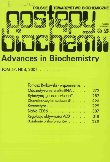 Postępy biochemii, Tom 47, Nr 4