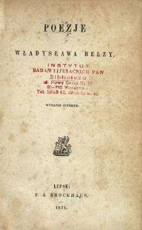 Poezje Władysława Bełzy
