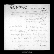 Gumowo. Files of Plonsk district in the Middle Ages. Files of Historico-Geographical Dictionary of Masovia in the Middle Ages