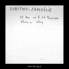 Rybitwy Zamoście. Files of Plonsk district in the Middle Ages. Files of Historico-Geographical Dictionary of Masovia in the Middle Ages