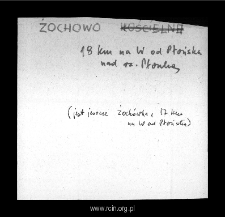 Żochowo Stare. Files of Plonsk district in the Middle Ages. Files of Historico-Geographical Dictionary of Masovia in the Middle Ages
