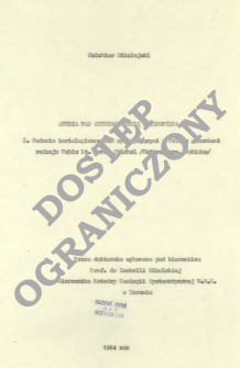 Studia nad cytotaksonomią Heteroptera. 1, Badania kariologiczne nad występującymi w Polsce gatunkami rodzaju Nabis Lt. sensu Stichel (Heteroptera, Nabidae) /