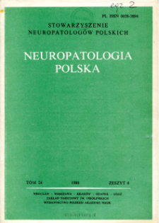 Neuropatologia Polska T.24 z.3 (1986)