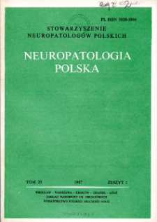 Neuropatologia Polska T.25 z.1 (1987)
